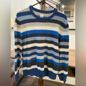 Gap blue stripes sweater crewneck men’s small